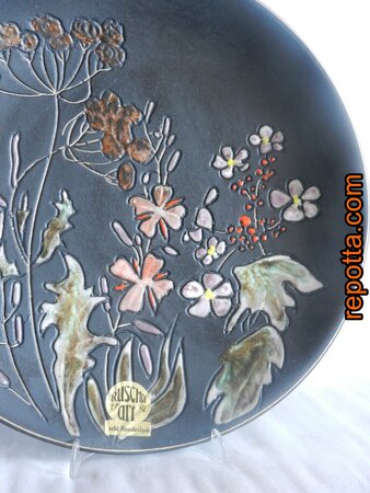 ruscha wandbord met veldboeket als afbeelding