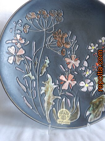 ruscha wandbord met veldboeket als afbeelding