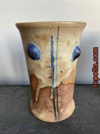 ondertekend studio pottery 6 handgedraaide bekers