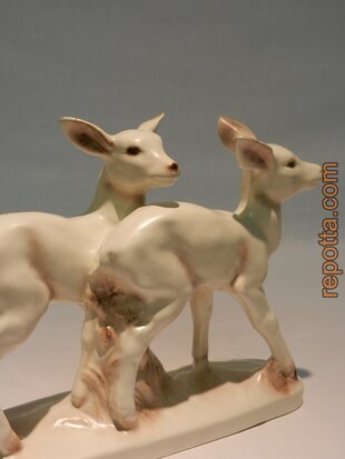 retro two deer figurines SOLD