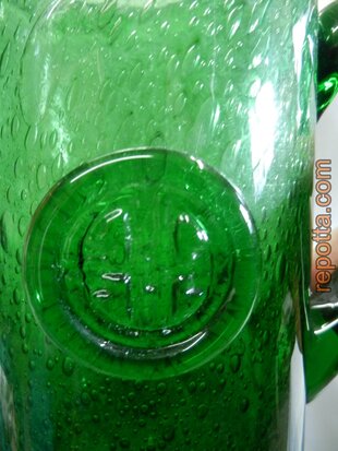 empoli vetro verde glass set with carafe SOLD