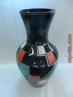 extra large Ilmenau glass vase 