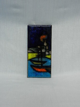 ruscha wallplate with sailingboats SOLD