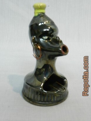 african lady ashtray smoking lady SOLD