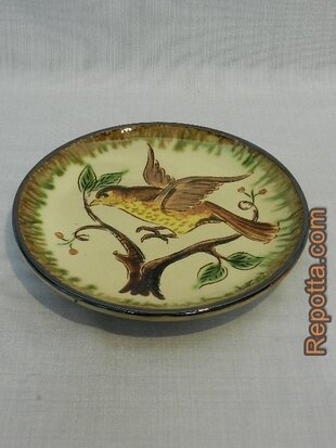 bowl with bird design