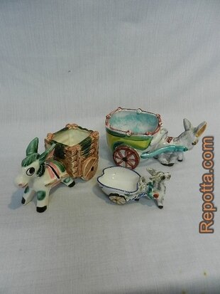 donkey cart planter SOLD