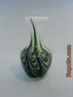 murano vase mixed green SOLD