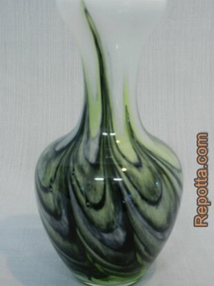murano vase mixed green SOLD