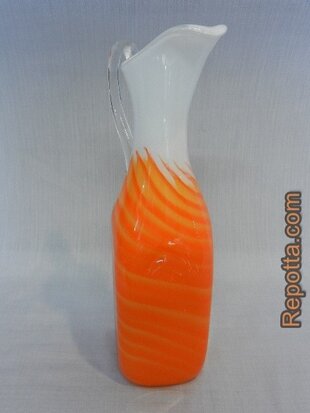 murano oranje karaf VERKOCHT