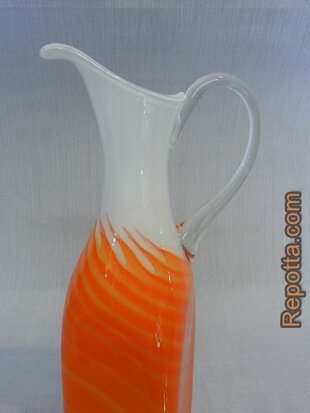 murano oranje karaf VERKOCHT