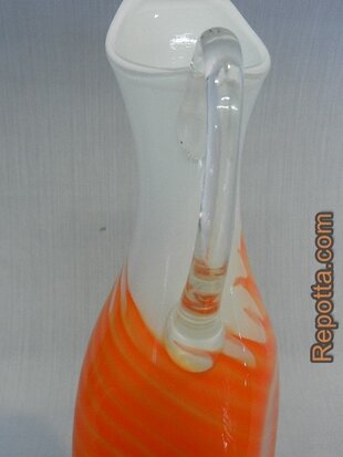 murano orange carafe SOLD