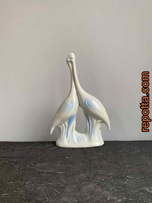 origineel Italiaanse creatie twee sierlijke kraanvogels 