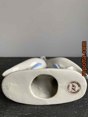 origineel Italiaanse creatie twee sierlijke kraanvogels 