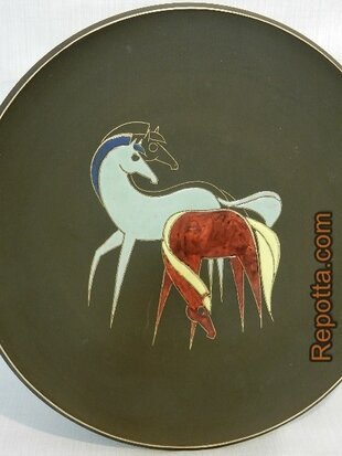 kiechle plate with two horses SOLD