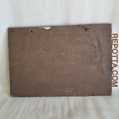 mid century keramisch brutalistisch wandtegel met 6 silhoueten