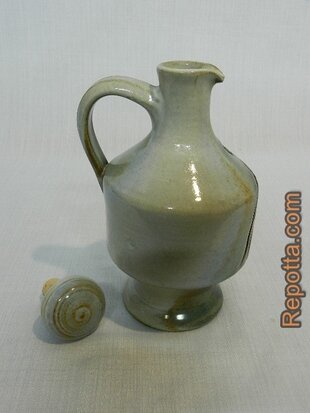 holy water jug with Chi Rho symbol SOLD
