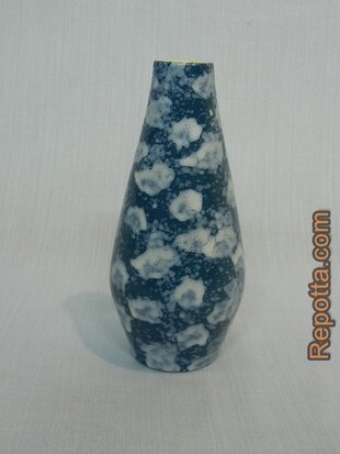 scheurich blue cloud pattern flower vase 1960's SOLD