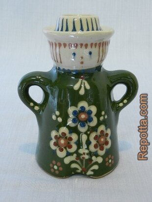 bunzlauer country style candleholder SOLD