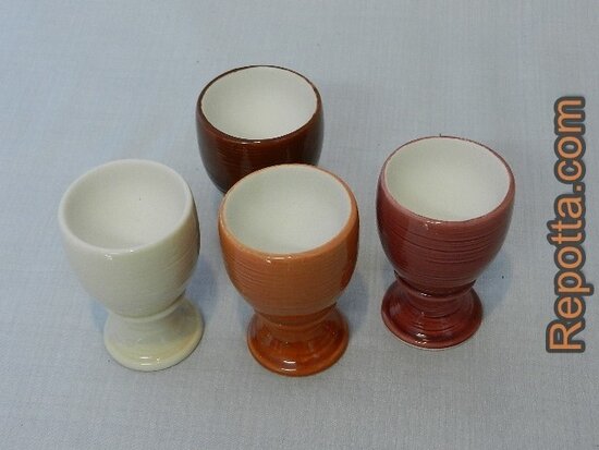 4 ceramic egg cups SOLD