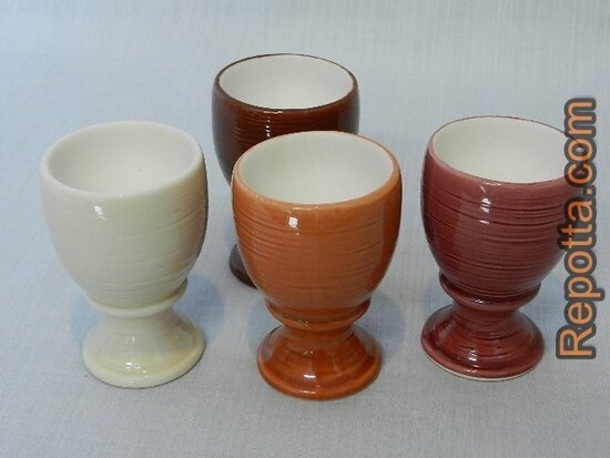 4 ceramic egg cups SOLD