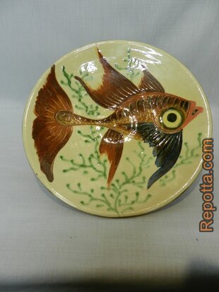 puigdemont spanish pottery fish SOLD