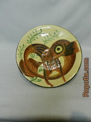 puigdemont spanish pottery brown fish SOLD