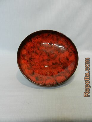 vintage 1960er red glazed bowl SOLD