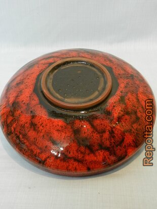 vintage 1960er red glazed bowl SOLD