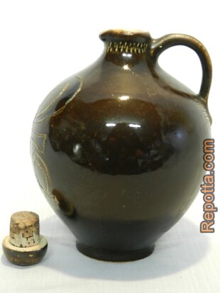 holy water jug with basemark SOLD