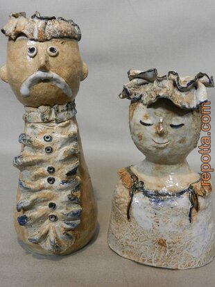 ceramic set happy couple SOLD