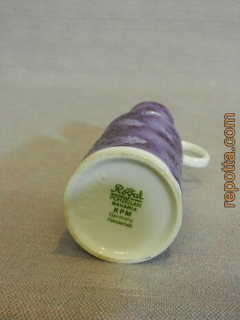 royal kpm purple porcelain bavaria vase SOLD