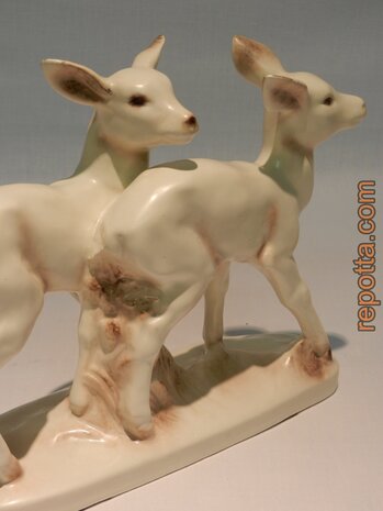 retro two deer figurines SOLD