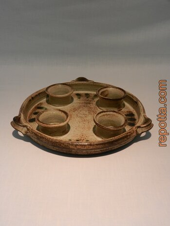 ceramic advent bowl candleholder