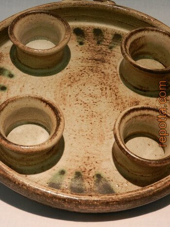 keramik adventkerzenhalter schussel