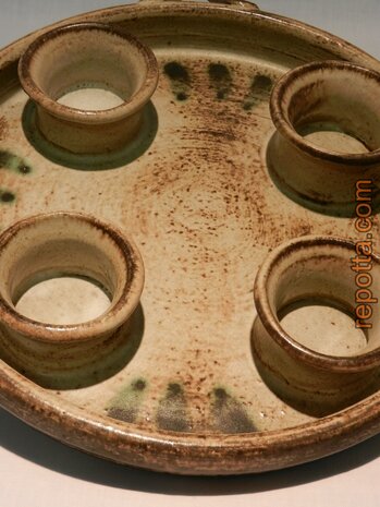 ceramic advent bowl candleholder