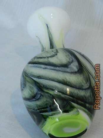 murano vase mixed green SOLD