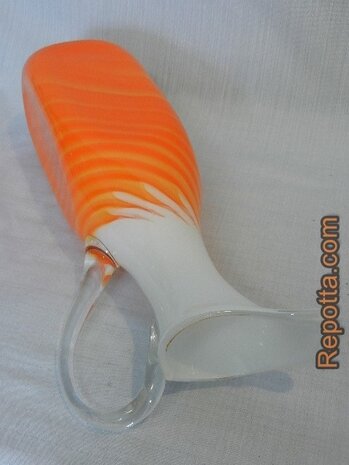 murano orange carafe SOLD