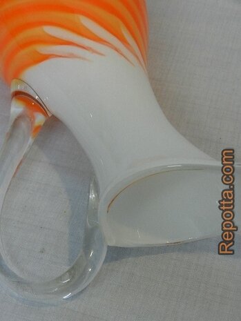 murano orange carafe SOLD