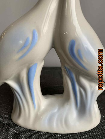 origineel Italiaanse creatie twee sierlijke kraanvogels 