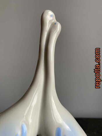 origineel Italiaanse creatie twee sierlijke kraanvogels 