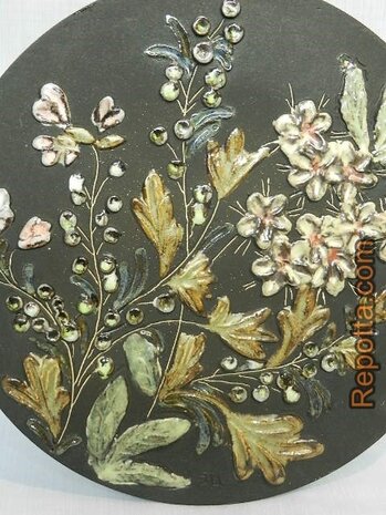 ruscha flower plate SOLD