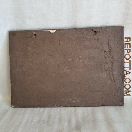mid century keramisch brutalistisch wandtegel met 6 silhoueten