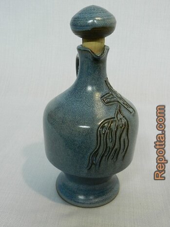 holy water jug with Chi Rho relief SOLD