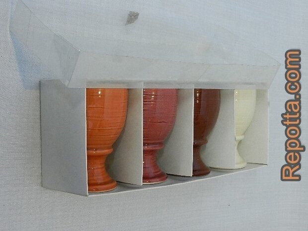 4 ceramic egg cups SOLD