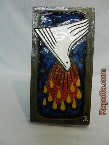 white dove plaque SOLD