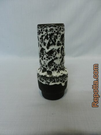 stein jopeko fat lava black and white vase SOLD