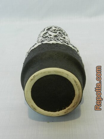 stein jopeko fat lava black and white vase SOLD