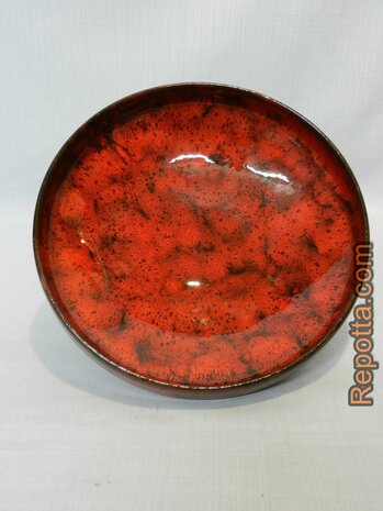 vintage 1960er red glazed bowl SOLD