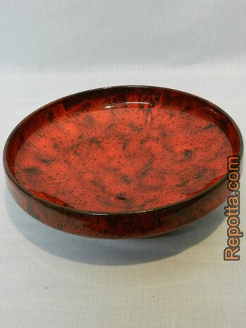 vintage 1960er red glazed bowl SOLD