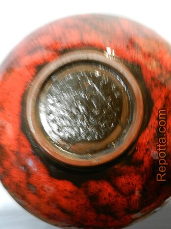 vintage 1960er red glazed bowl SOLD